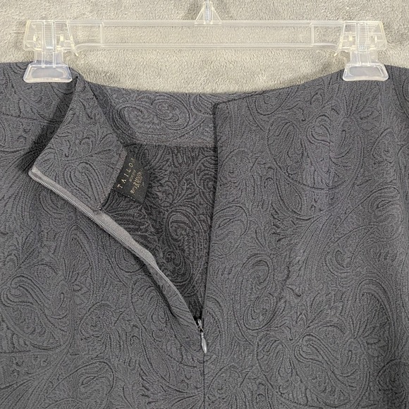 Tailor B. Moss Skirt Sz 10 Grey Paisley Jacquard High Low Mermaid Ruffle Midi - Picture 5 of 9